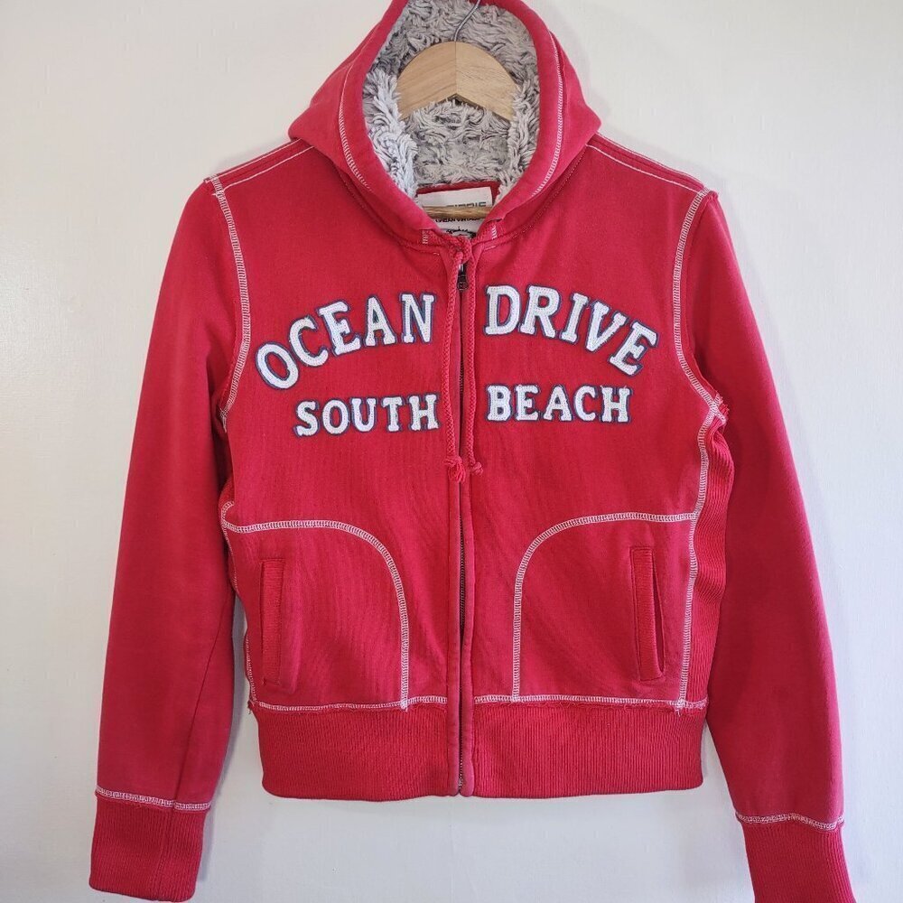 South Beach Hoodie Sweatshirt Madipris Distressed Streetwear Grunge *Teen Large - Picture 6 of 12
